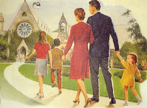 family going to church clip art - photo #9